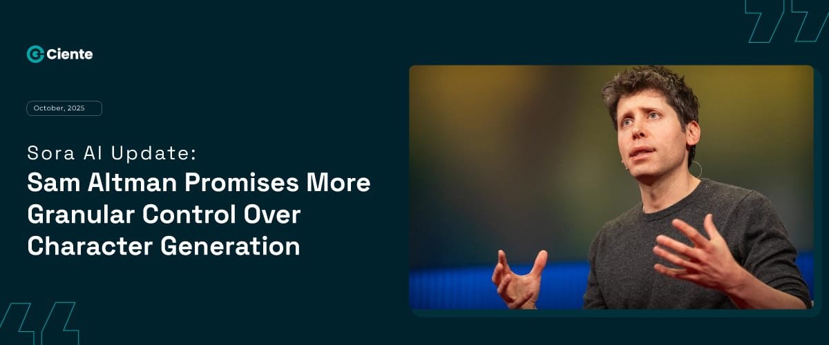 Sora AI Update: Sam Altman Promises More Granular Control Over Character Generation