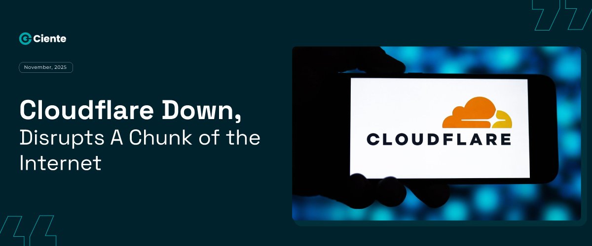 Cloudflare Down, Disrupts A Chunk of the Internet